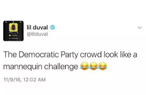 Lil Duval throws shade at Democrats in the US
